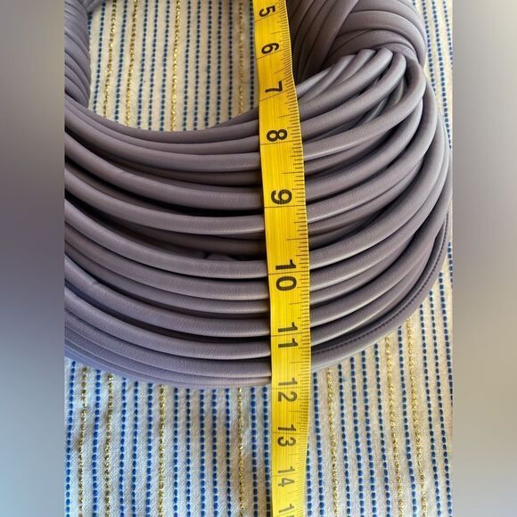 Handbag Rope Knot Design Leather Purple Small - Picture 8 of 11